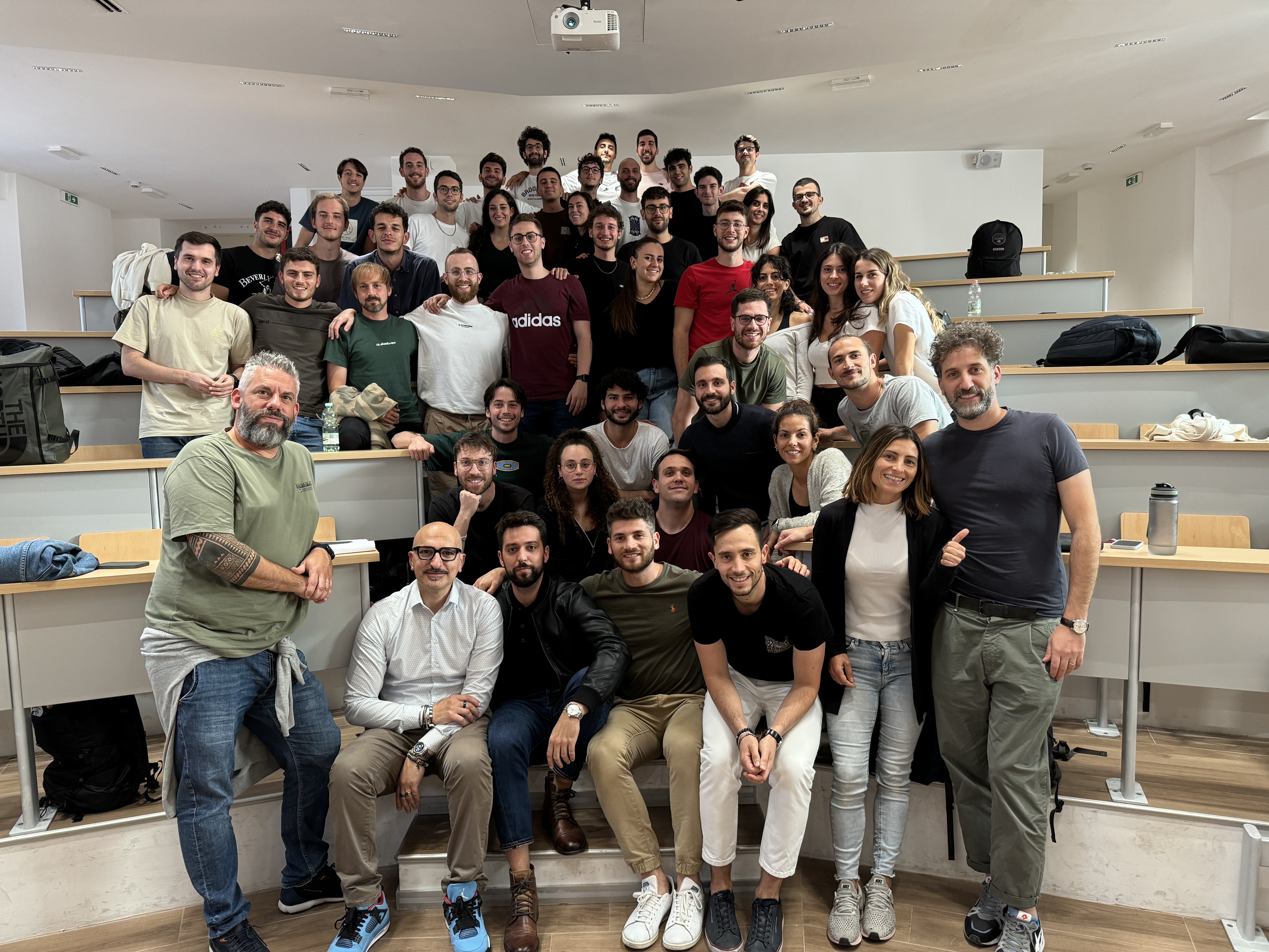 Lezione universitaria con gli studenti